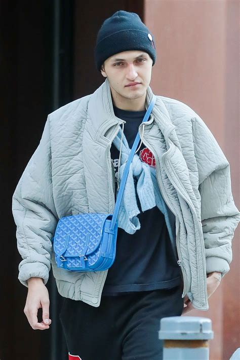 anwar hadid goyard belvedere pm man|5 Male Celebrities Who Style Goyard Bags To .